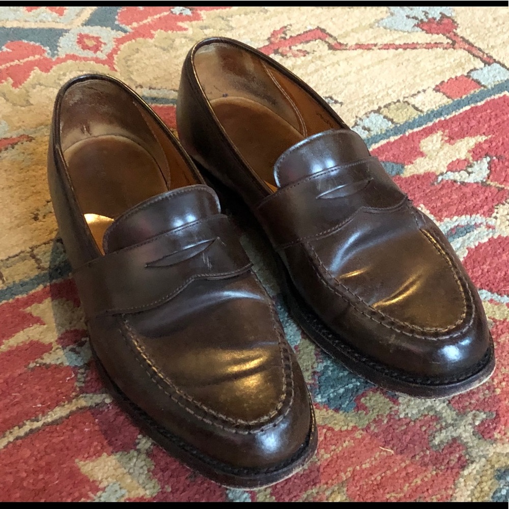 Crockett & Jones Shell Cordovan Penny Loafer